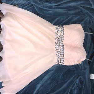 Light Pink Strapless Dress